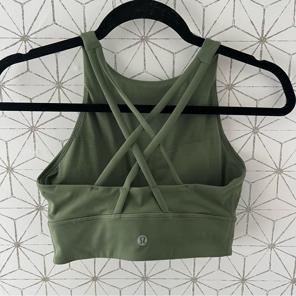 Lululemon Energy Bra High-Neck Longline *Medium Support, B–D Cups
Green Twill - Picture 7 of 8